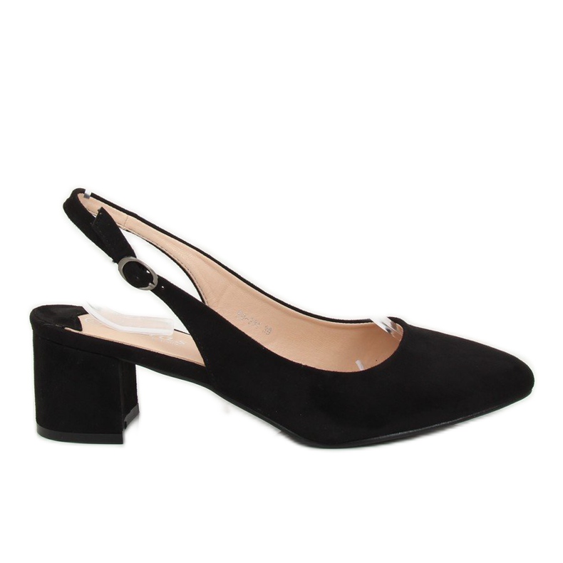Pumps with an open heel black S0-231 Black