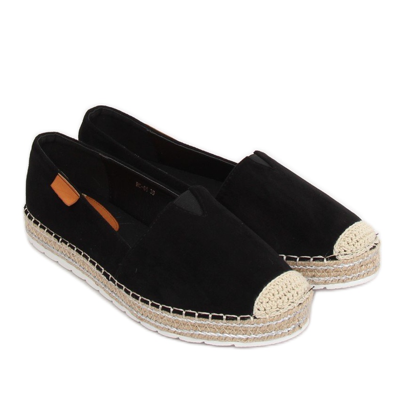 Black RC-61 Black suede espadrilles