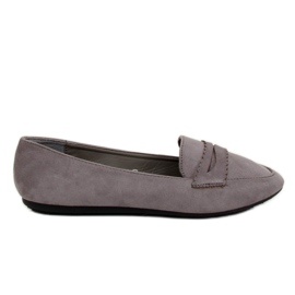 Gray ballerinas moccasins JM6655Q Gris grey