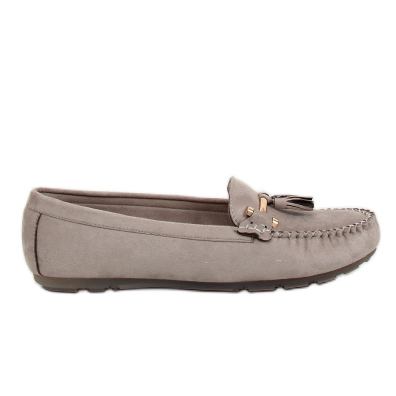 Gray Women's gray loafers L7183 Gray grey