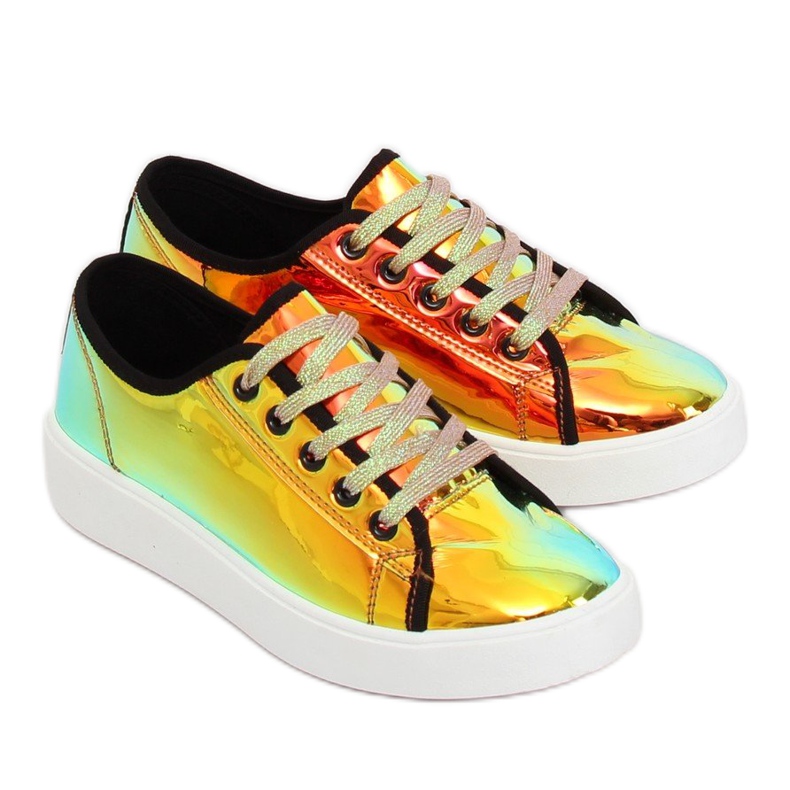 FZ09 Golden gasoline sneakers