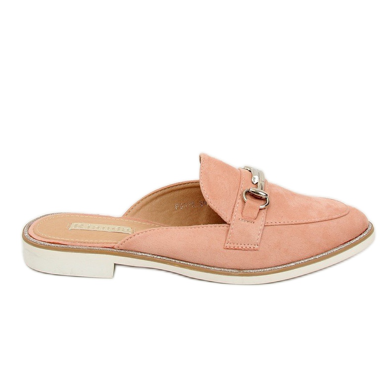 Pink F9375 Pink moccasins slippers