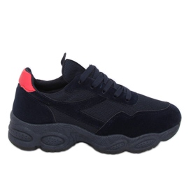 E-102 Navy navy blue sports shoes