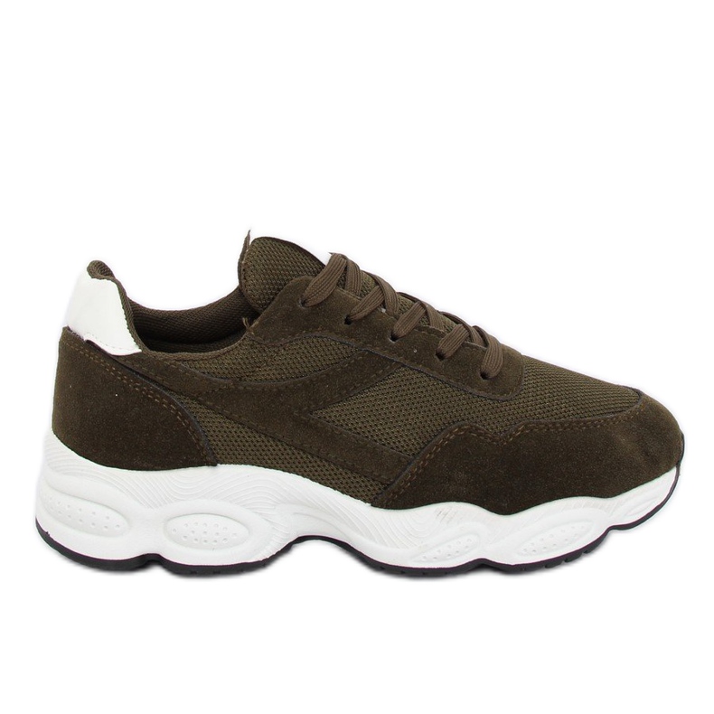 Green E-102 Army Green sports shoes