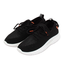 Black sports shoes BK-117 Black
