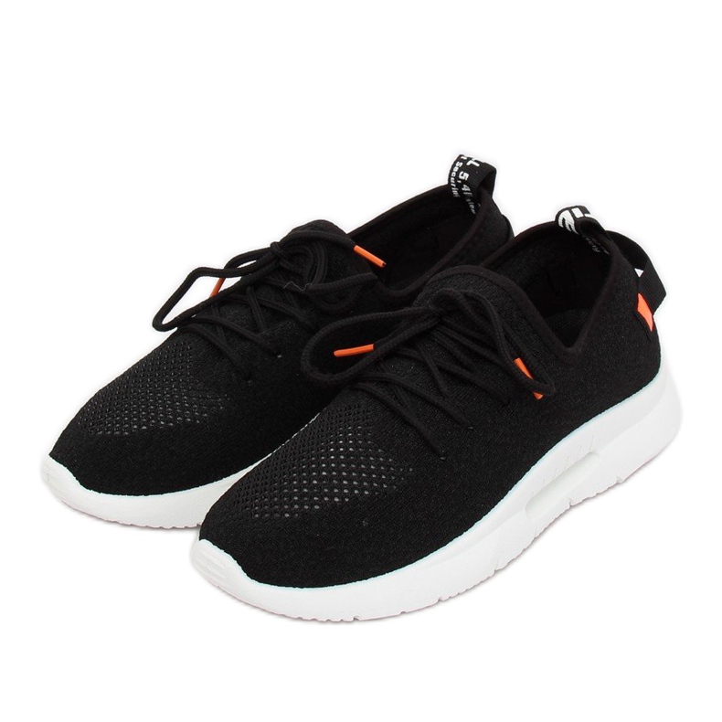Black sports shoes BK-117 Black