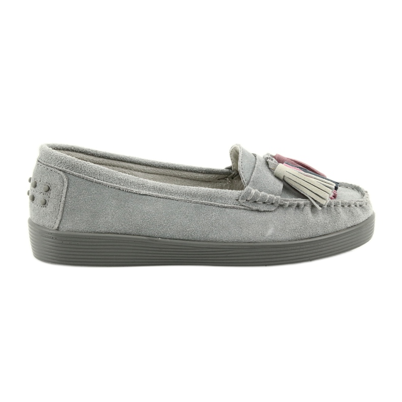 Gray suede loafers for women Filippo 661 grey