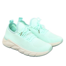 Mint 7766-Y Green sports shoes multicolored