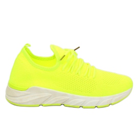 Yellow 7766-Y Yellow sports shoes