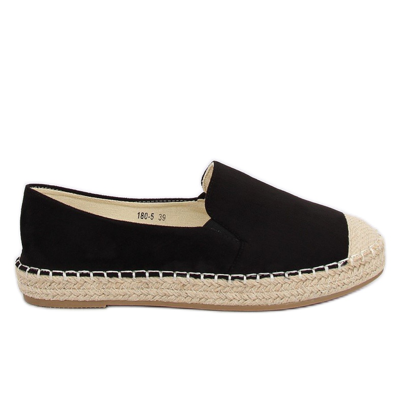Black women's espadrilles 180-5 Black Black women's espadrilles 180-5 Black