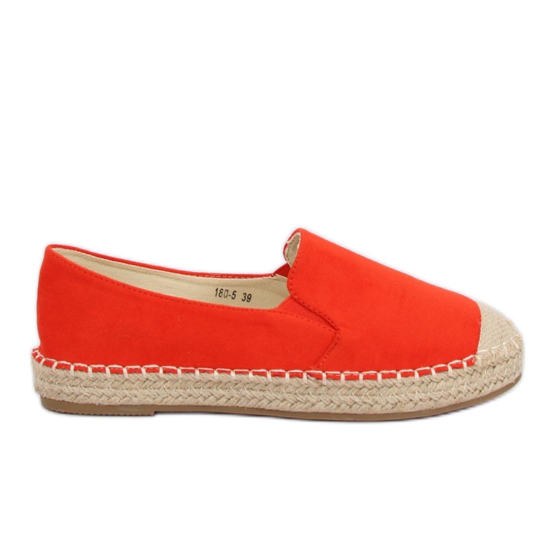 Orange espadrilles for women 180-5 Orange