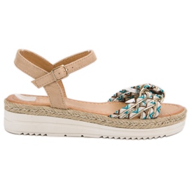 Ch. Creation Fashionable Espadrilles Sandals brown