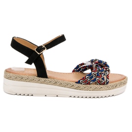Ch. Creation Fashionable Espadrilles Sandals black
