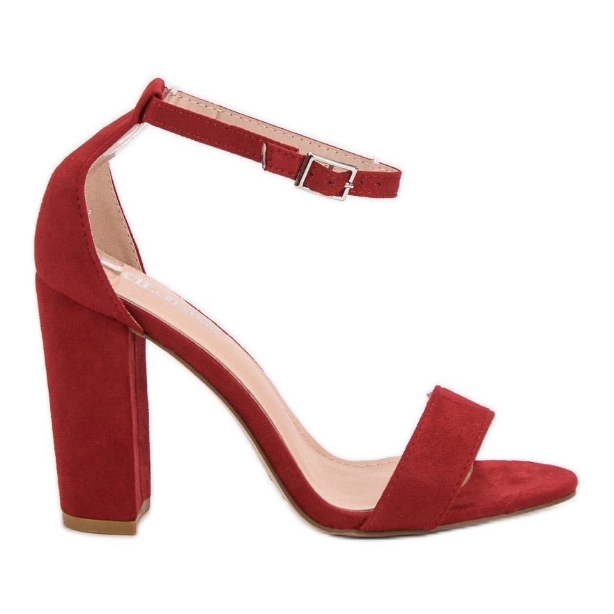 Ch. Creation Red Sandals On A Bar KeeShoes