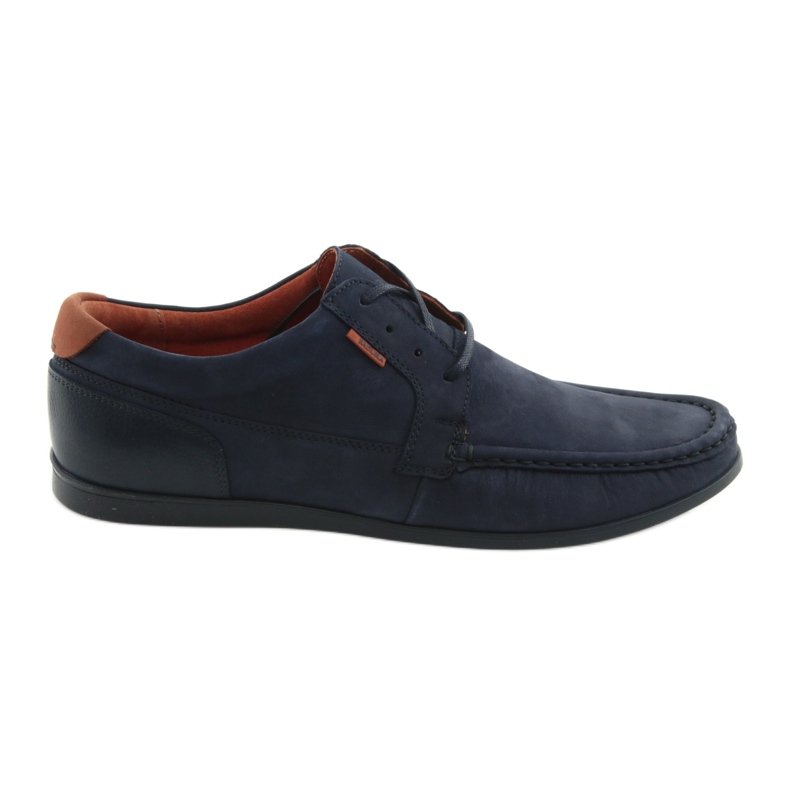 Badura tied loafers 3175 navy blue orange