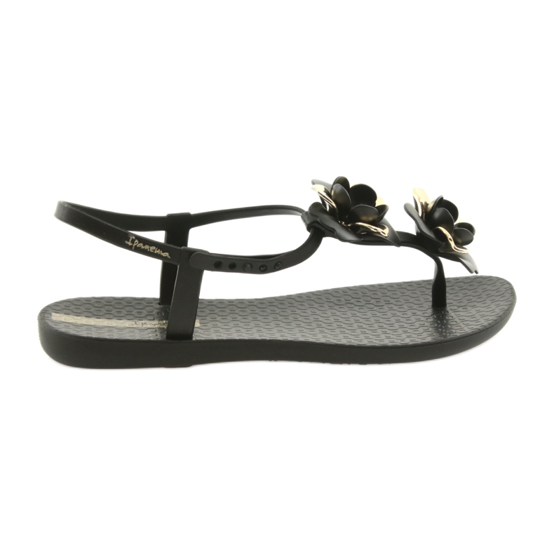 Ipanema sandals women's shoes with flowers 82662 black yellow