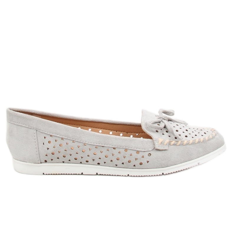 Gray Women's gray loafers T339P Gray grey
