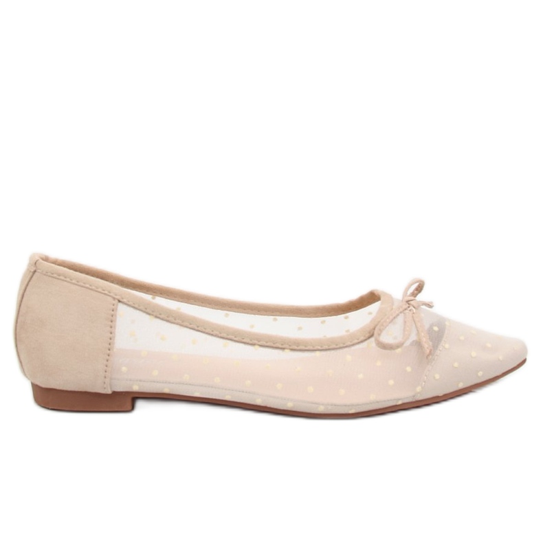 Ladies' beige ballerinas LT119P Beige
