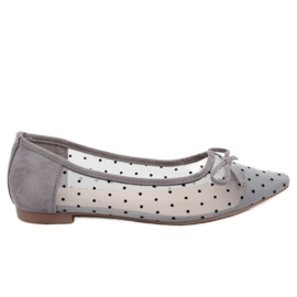 Gray women's ballerinas LT119P Gray grey