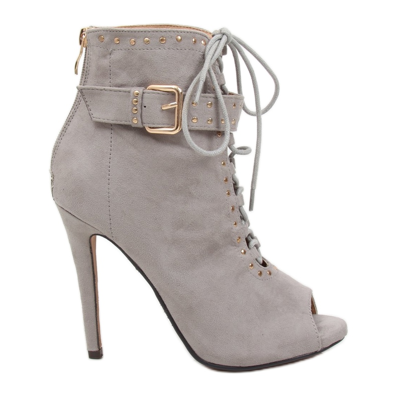 Gray Boots with open finger gray SY-29P Gray grey