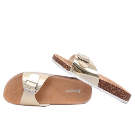 Metallic gold DD94P Gold slippers golden Metallic gold DD94P Gold slippers golden