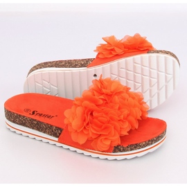 Flower power orange BG47P Orange slippers