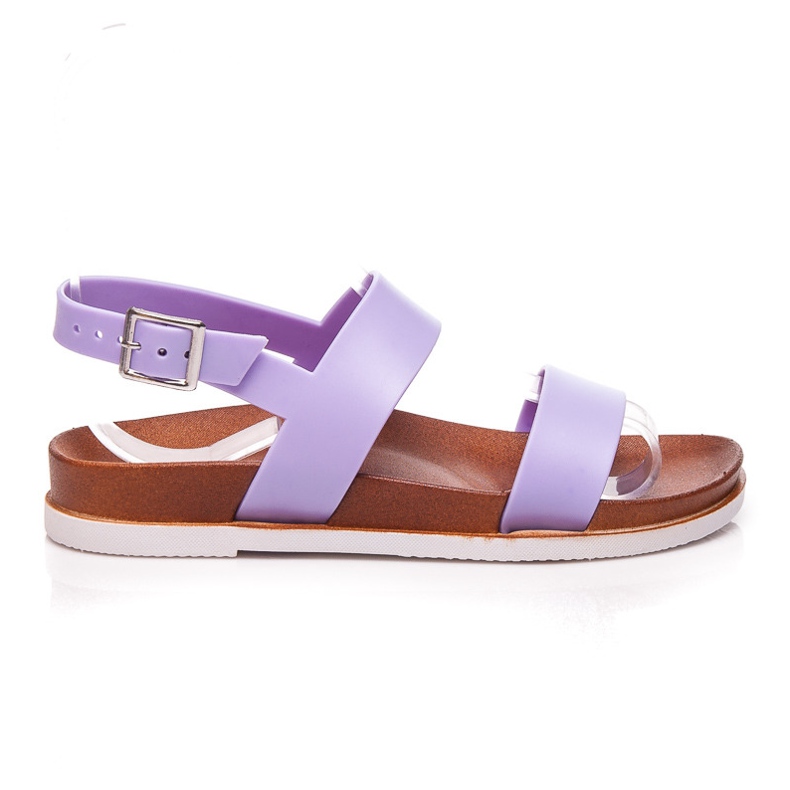 Best Shoes Rubber Flat Sandals violet Best Shoes Rubber Flat Sandals violet
