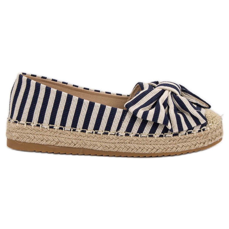 Striped Espadrilles brown blue navy blue Striped Espadrilles brown blue navy blue