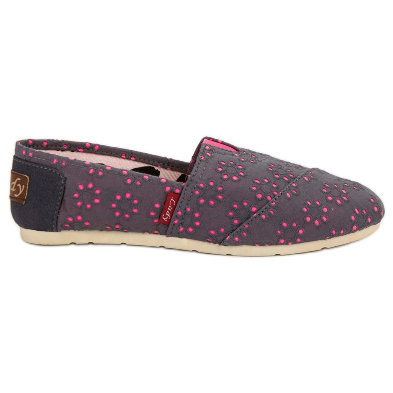 L. Day Slip-on Espadrilles grey pink