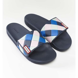 Hunter Womens Original Adjustable Slide Weave Navy multicolored