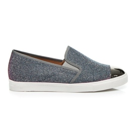 Queen Bee Glitter Slip Ony grey