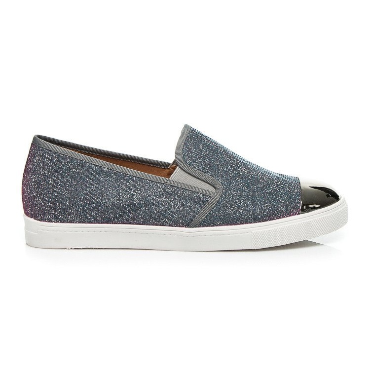 Queen Bee Glitter Slip Ony grey