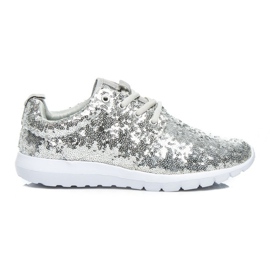 Via Giulia  Sports Glitter Shoes grey Via Giulia  Sports Glitter Shoes grey