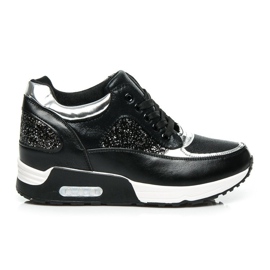 L&H Shiny Sneakers black