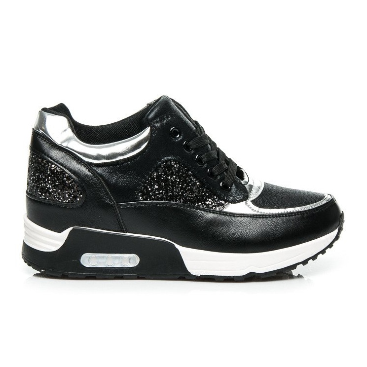 L&H Shiny Sneakers black