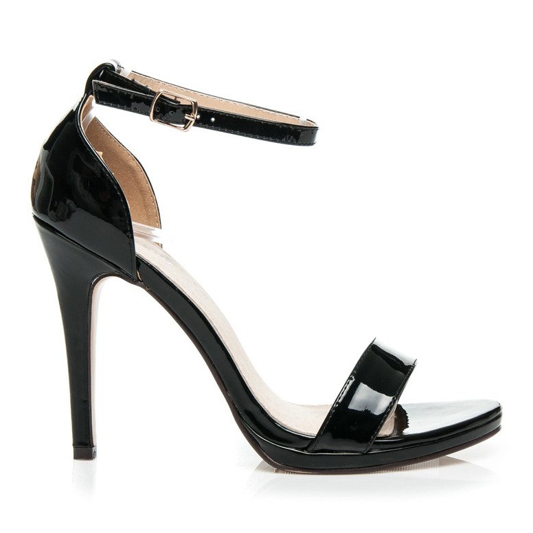 Seastar Lacquered Sandals On A High Heel black