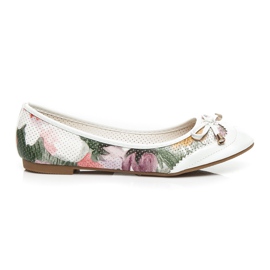 Sergio Todzi Flower ballerinas white