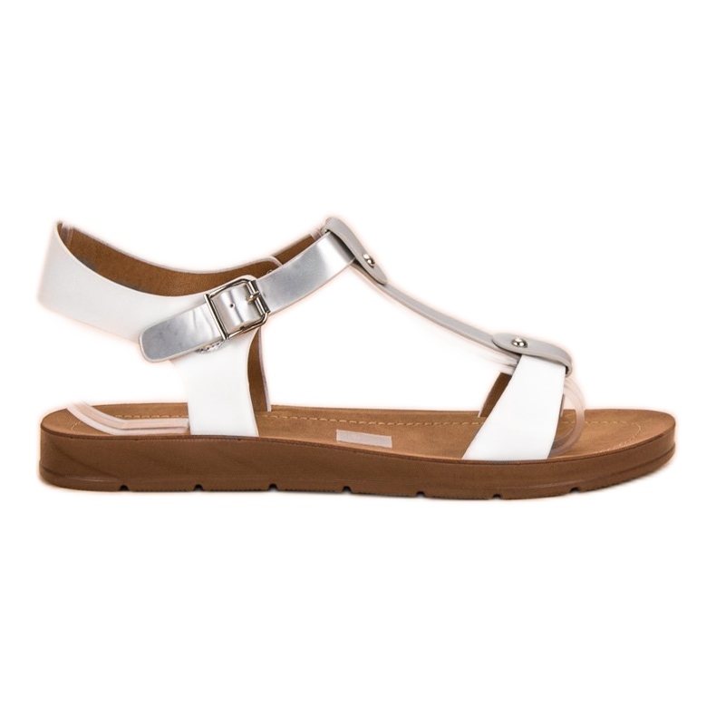 Filippo Comfortable Sandals white grey