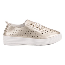 Golden Openwork Sneakers Golden Openwork Sneakers