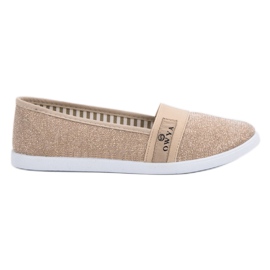 Golden Slipons Golden Slipons