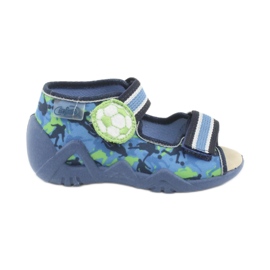 Befado yellow children's shoes 350P002 blue green