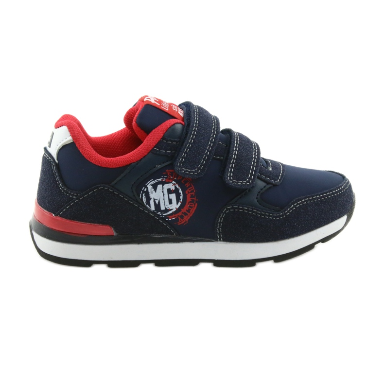 American Club American BS08 leather insole sports shoes red navy blue