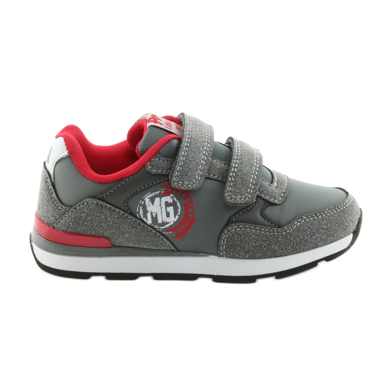 American Club American BS08 leather insole sports shoes grey red