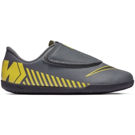 Indoor shoes Nike Mercurial Vapor 12 Club PS (V) Ic Jr AH7356-070 multicolored grey Indoor shoes Nike Mercurial Vapor 12 Club PS (V) Ic Jr AH7356-070 multicolored grey