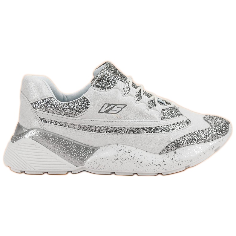 Sports shoes with glitter VICES white Sports shoes with glitter VICES white