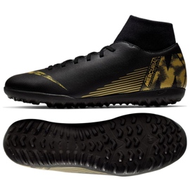 Nike SuperflyX Club Tf M AH7372-077 football shoes black black - KeeShoes