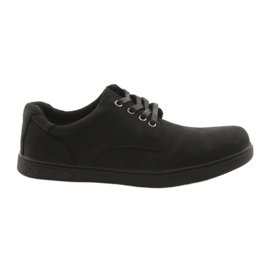 American Club Black -cycle men's leather shoes