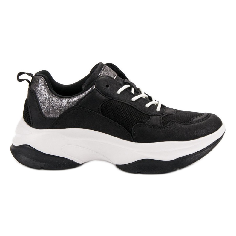 Kylie Fashionable Black Sneakers