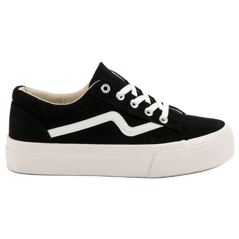 Kylie Fashionable Black Sneakers