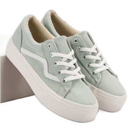 Kylie Fashionable Green Sneakers